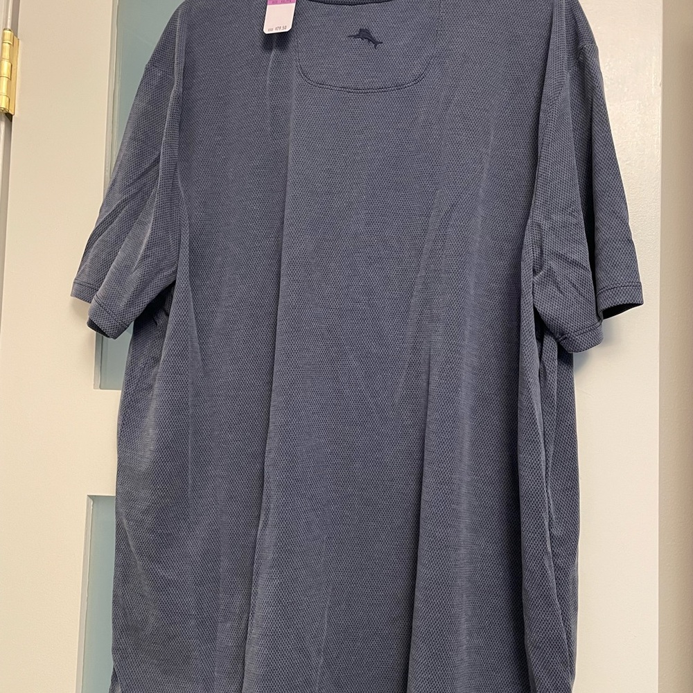 Tommy Bahama Blue Polo Shirt with Soft Fabric and Relaxed Fit